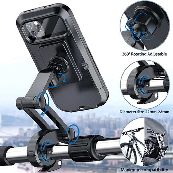 Waterdichte smartphone tas voor navigatie tijdens het fietsen
