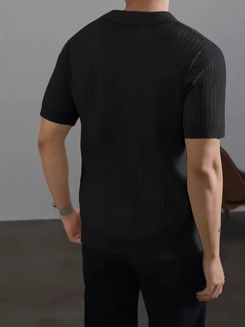 Elegante heren polo met korte mouwen voor dagelijks gebruik