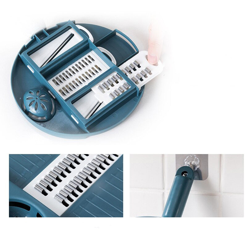 Multifunctionele rasper voor kaas, wortelen en meer. ChefEase set maakt raspen veilig en tijdbesparend.