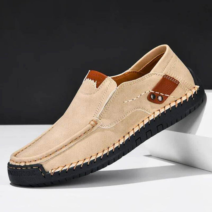Heren orthopedische instapschoenen met voetboogondersteuning, ideaal voor dagelijks comfort en gezonde voeten.