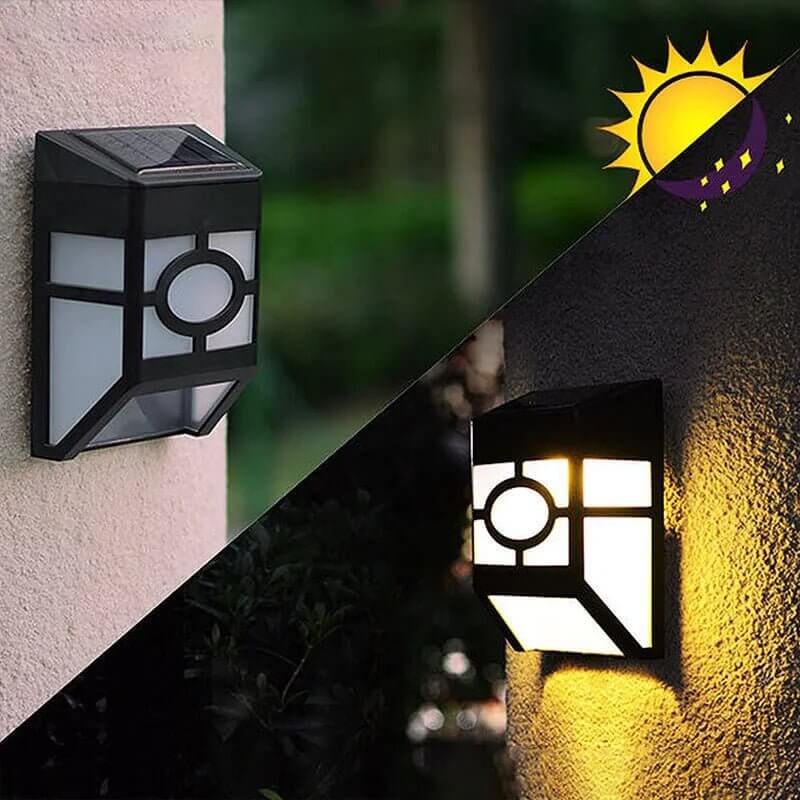 2x Zonne-LED Buitenwandlamp - Energiezuinig