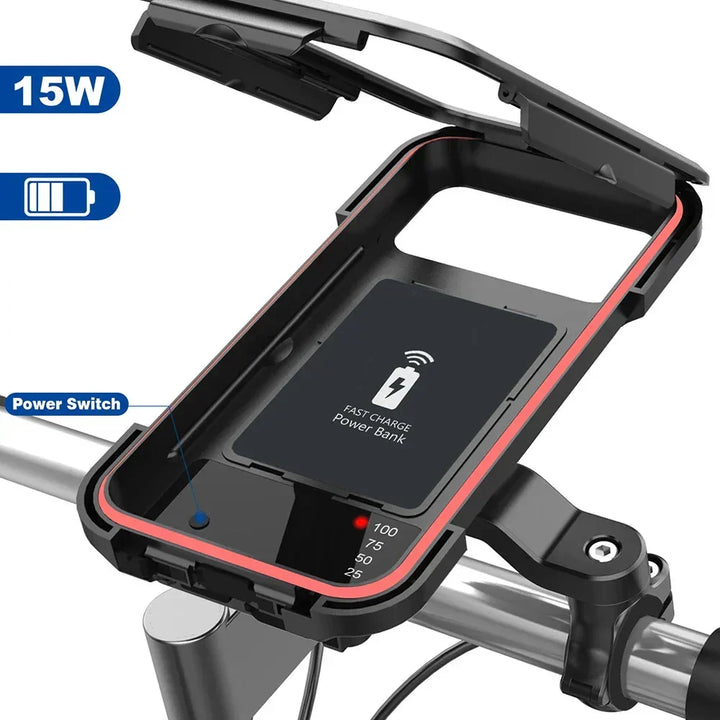 Compleet pakket waterdichte telefoonhouder fiets met oplader