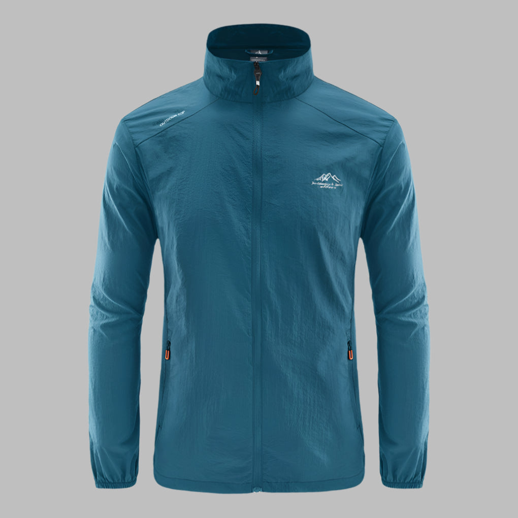 Casual heren zomerjas met sportieve uitstraling. Deze stijlvolle, lichtgewicht jas is winddicht en comfortabel.