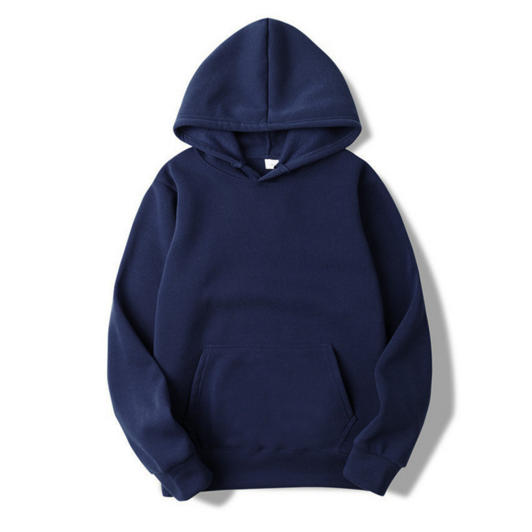 Grijze heren hoodie, comfortabel en stijlvol. Een basic trui voor een casual dagelijkse look.
