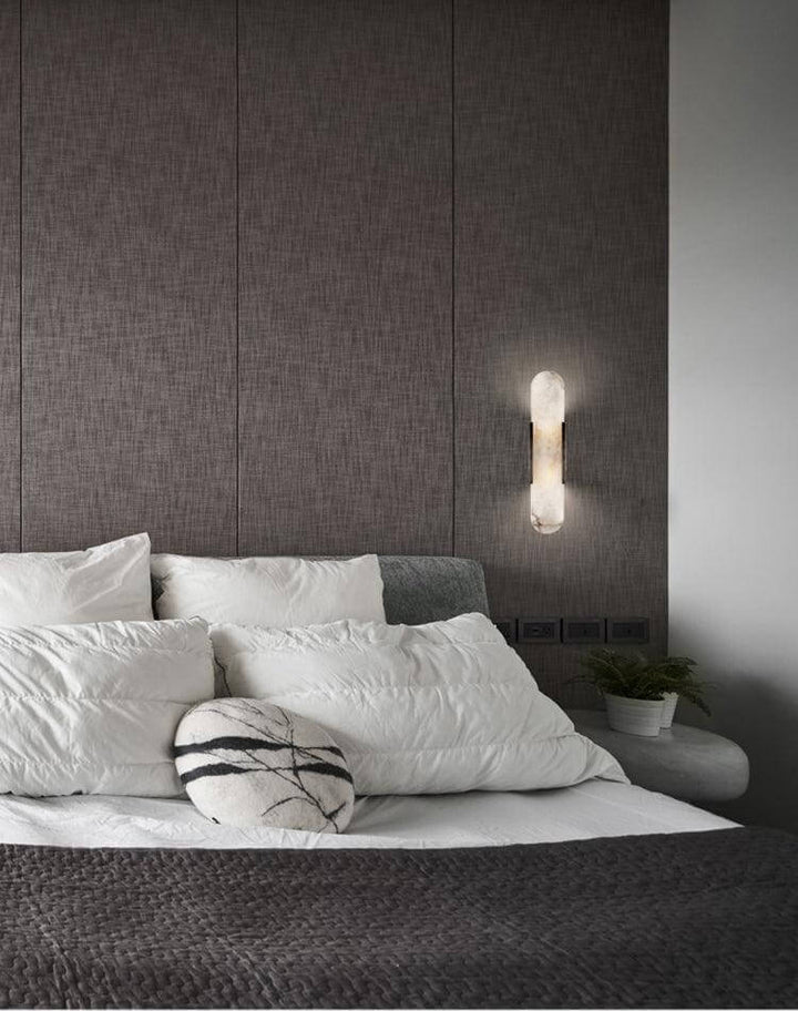 Moderne Wandlamp - Albast & Metaal