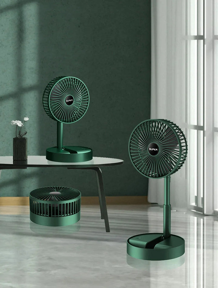 Verfrissende opvouwbare ventilator, essentieel voor de warme zomer en reis.