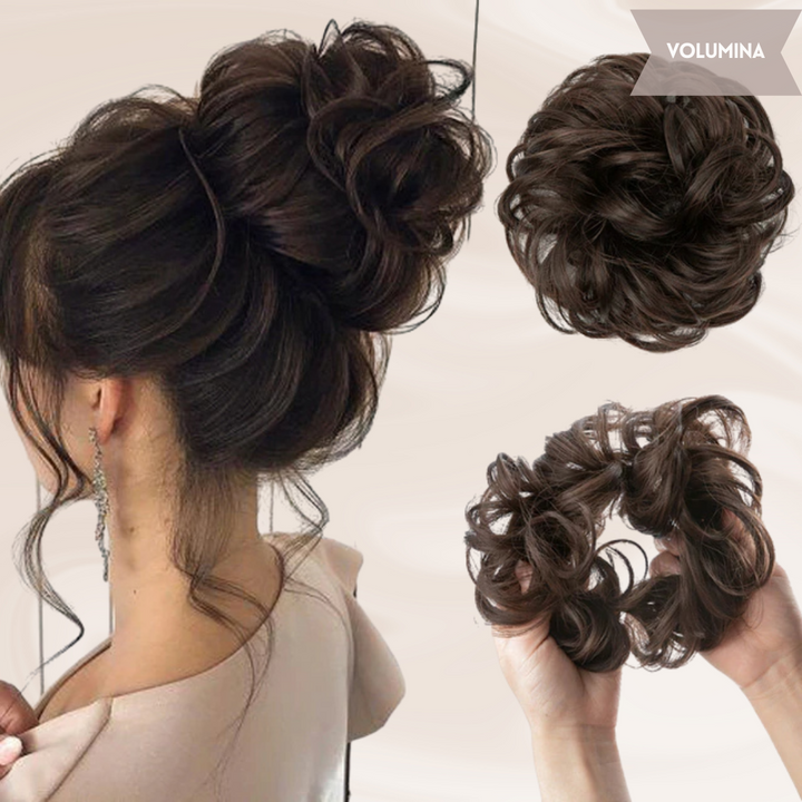 Kapsel inspiratie met volumineuze haarknot