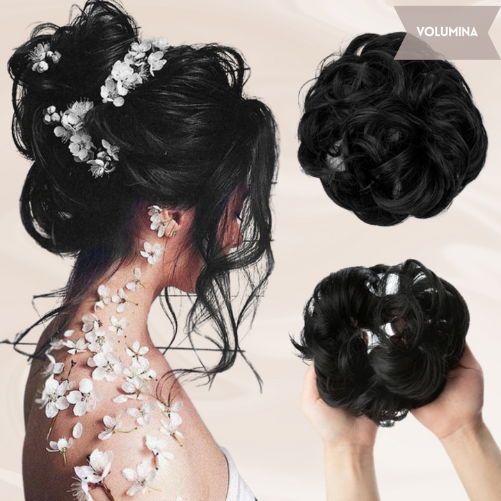 Zijaanzicht van een messy bun haarknot voor dames