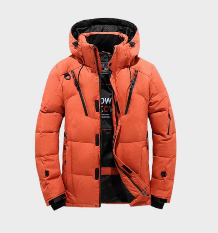 Essentiële heren winterjas: waterdichte, winddichte parka met zachte fleece voering voor optimale warmte.