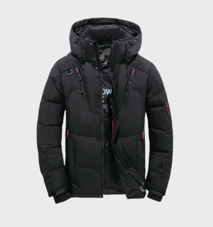 Heren waterdichte & winddichte winterparka met warme fleece voering, ideaal voor koude winterdagen.