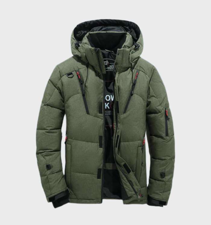 Robuuste heren parka, water- en winddicht, met isolerende fleece voering; perfecte outdoor winterkleding.