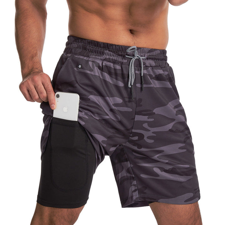 Trendy sportbroek met korte pijpen voor heren, klaar voor warme zomerdagen