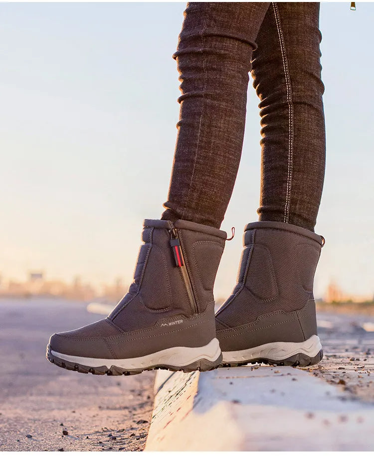 Trendy halfhoge herenschoenen geschikt voor diverse winterse activiteiten