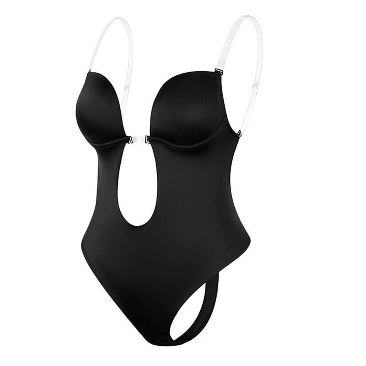 Elegante rugloze diepe V body shaper voor speciale gelegenheden, onzichtbaar onder feestkleding.
