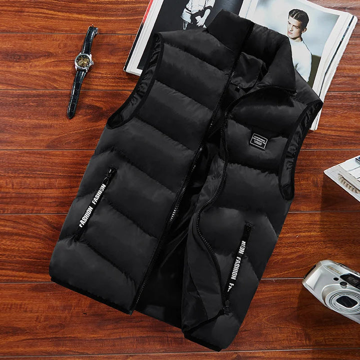 Heren Sammy Jackson bodywarmer: stijlvol gewatteerd vest voor winterse buitenactiviteiten.