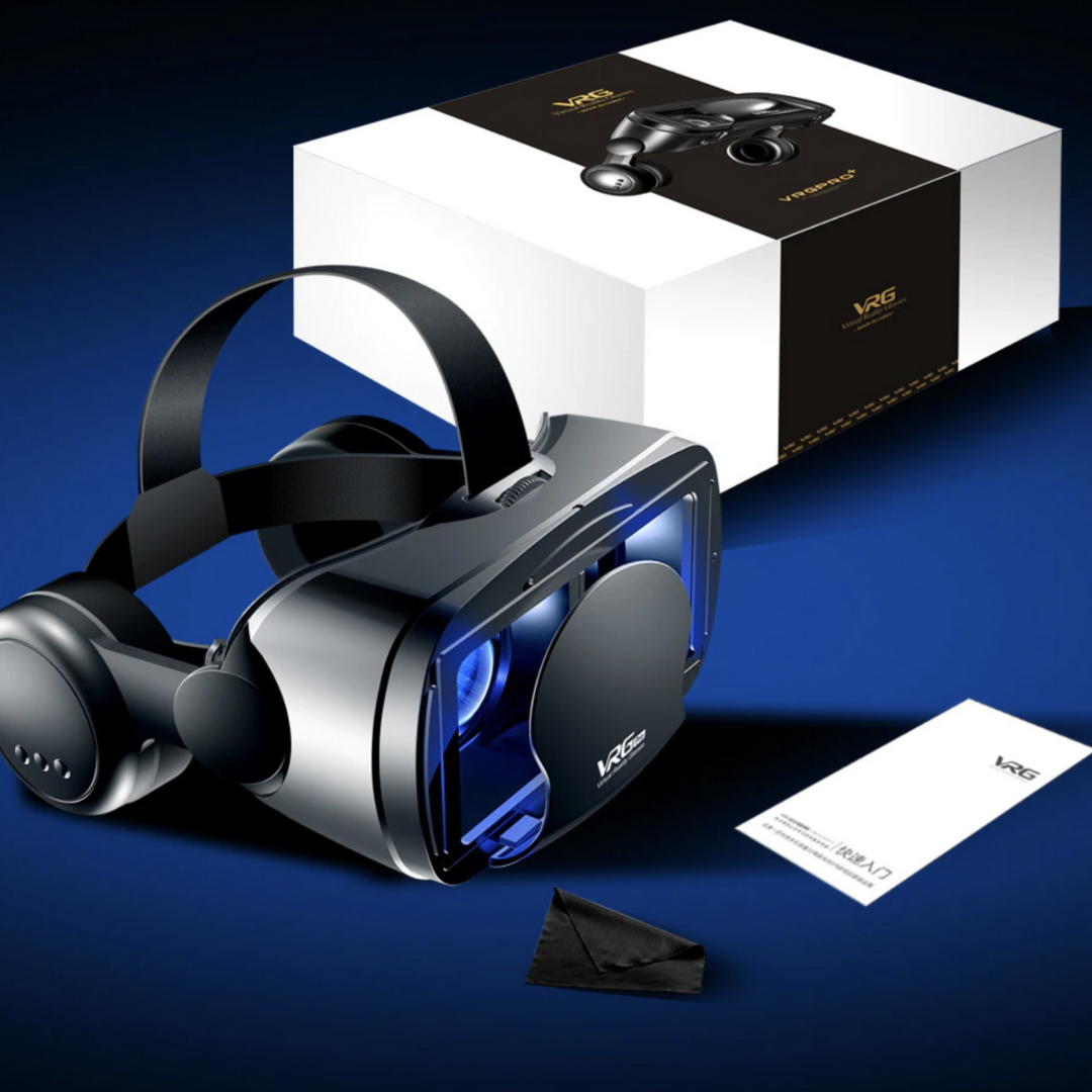 Unisex VR bril met geïntegreerde headset voor immersieve virtual reality ervaringen op iPhone & Android.