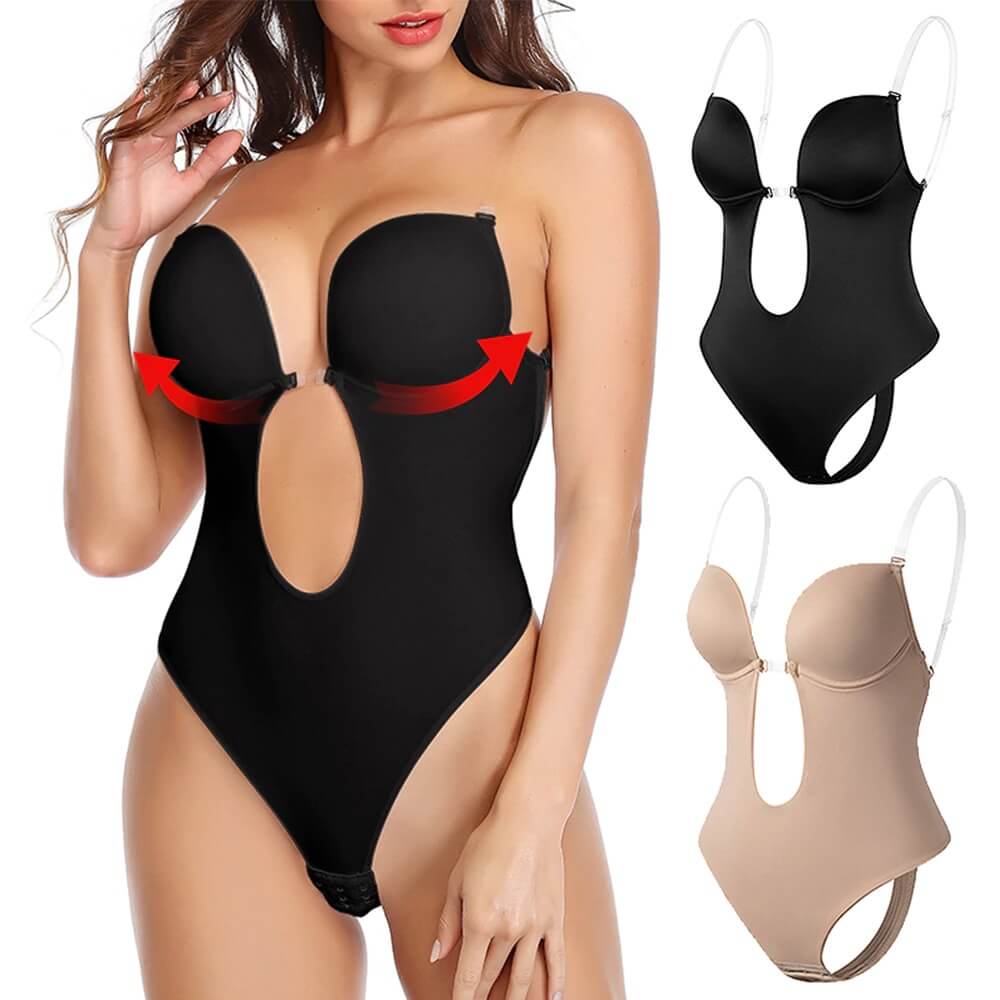 Dames diepe V body shaper, onzichtbaar onder kleding, creëert een mooi decolleté en strakke buik.
