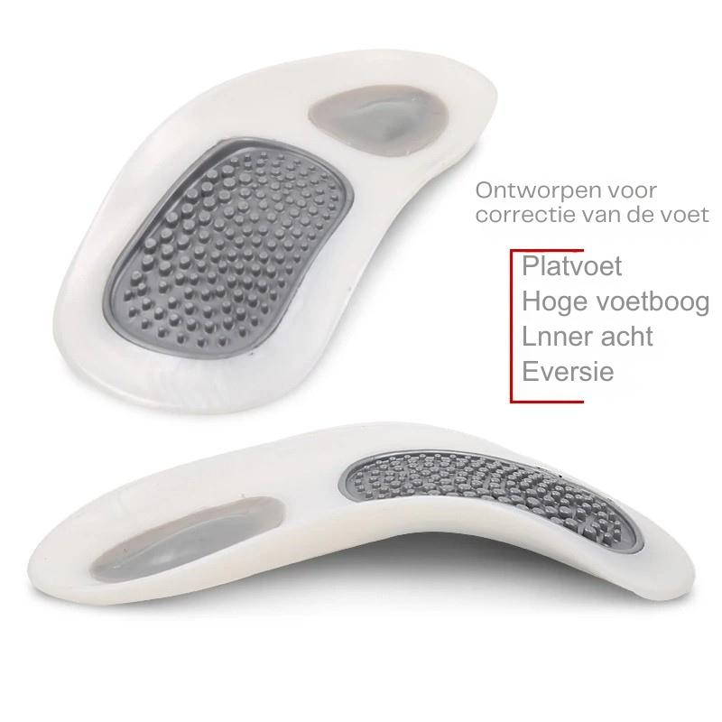 OrthoStep inlegzolen verbeteren de houding door gerichte voetcorrectie en comfortabele voetboogondersteuning.