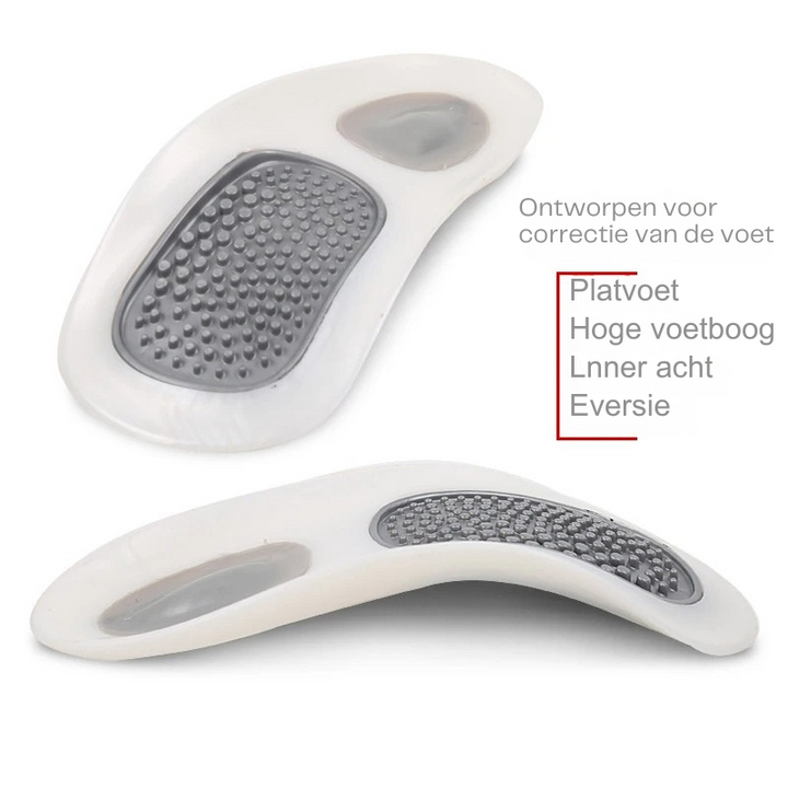OrthoStep inlegzolen verbeteren de houding door gerichte voetcorrectie en comfortabele voetboogondersteuning.