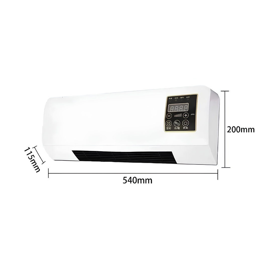 Draagbare bureau ventilator voor slaapkamer in detail