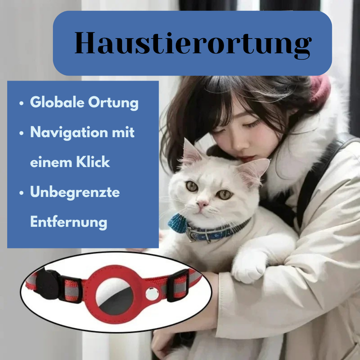 GPS tracker voor honden en katten in actie met app weergave