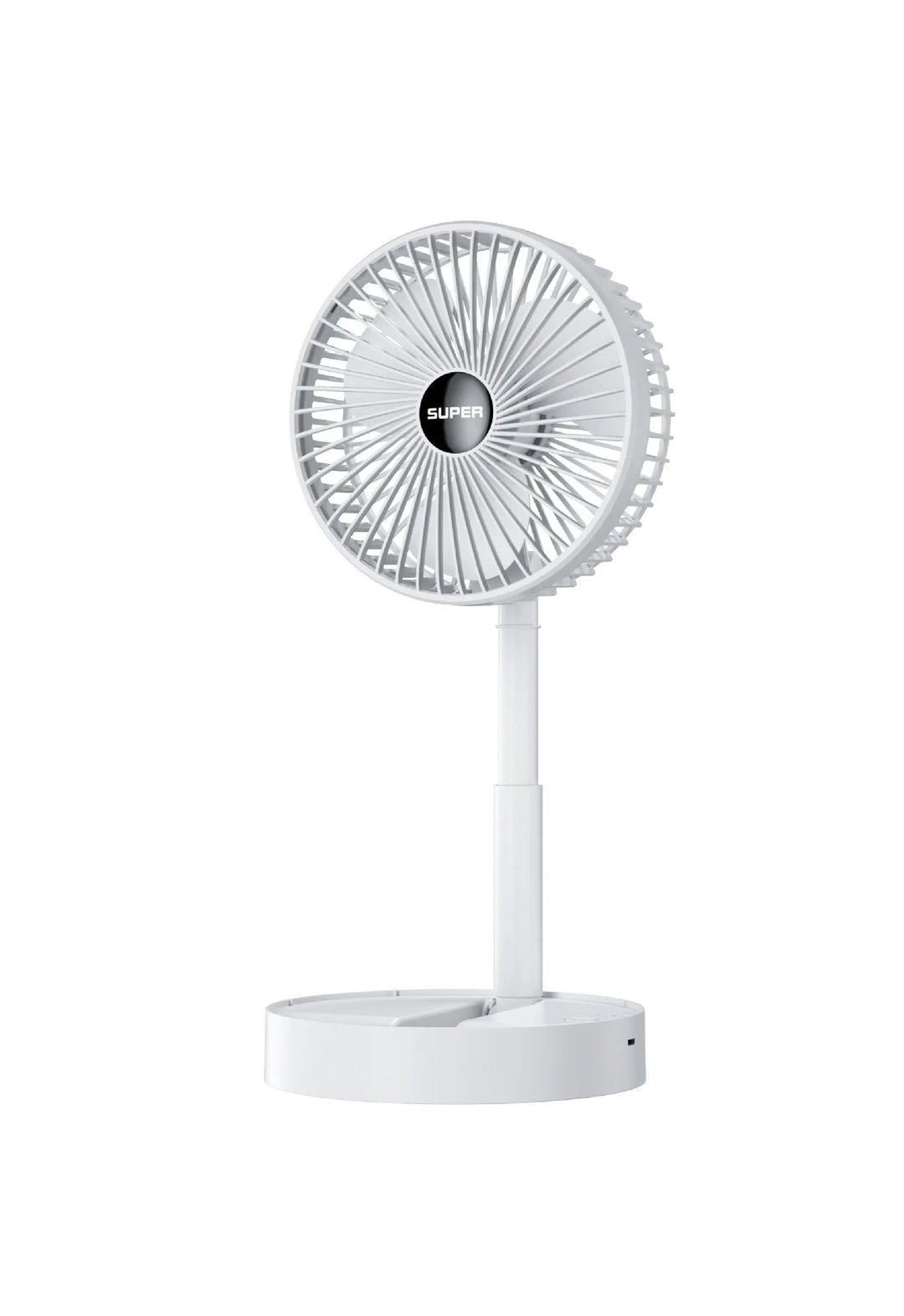 Geniet van koele lucht met deze draagbare USB-tafelventilator tijdens de zomermaanden.