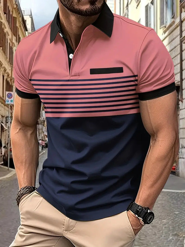 Zomerkleding voor heren: casual gestreept t-shirt met sportieve uitstraling