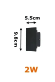 Waterdichte LED Aluminium Buitenwandlamp