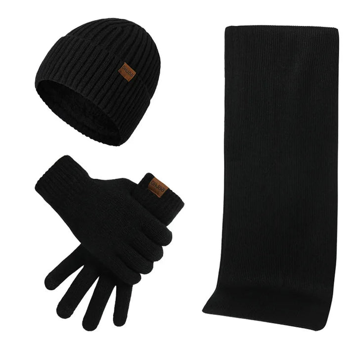 Stijlvolle heren winterset in kaki kleur, veelzijdig en passend bij elke outfit.