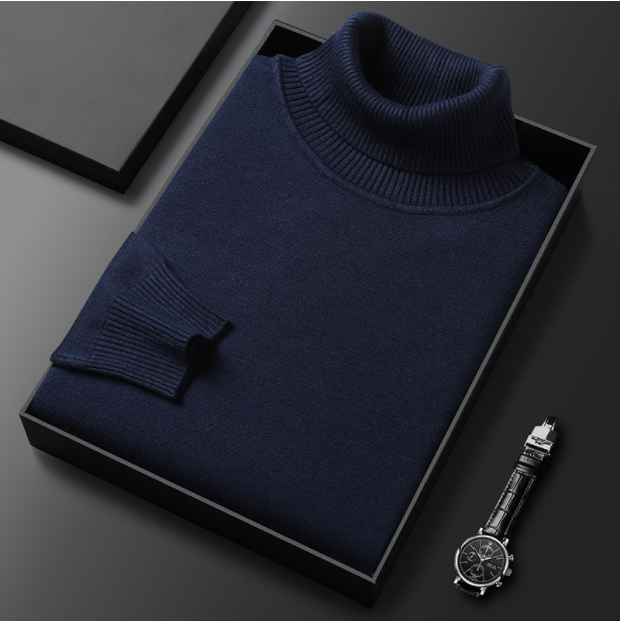 Stijlvolle heren luxe coltrui, perfect voor zakelijke kleding en moderne herenmode.