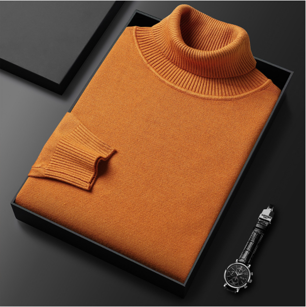 Veelzijdige heren coltrui, comfortabele en warme trui geschikt voor casual en zakelijke look.