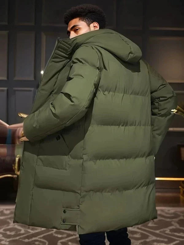 Comfortabele zakken van de heren winterjas