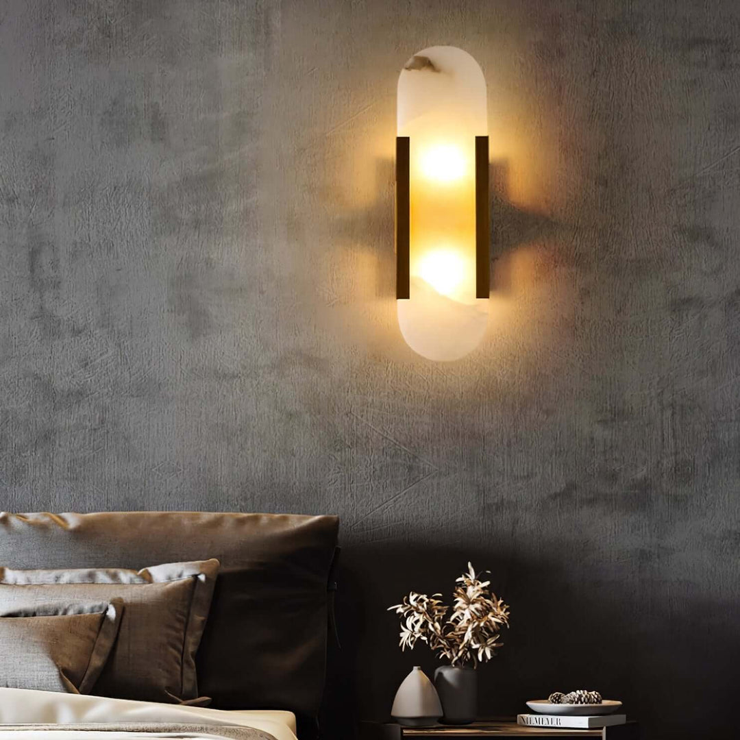 Moderne Wandlamp - Albast & Metaal