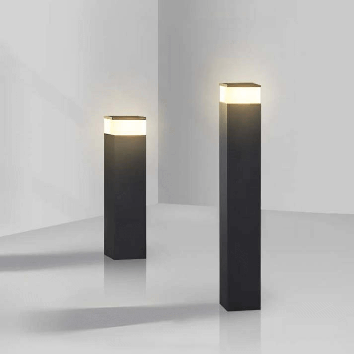 LED Buitenlamp - Rechthoekig Metaal Design