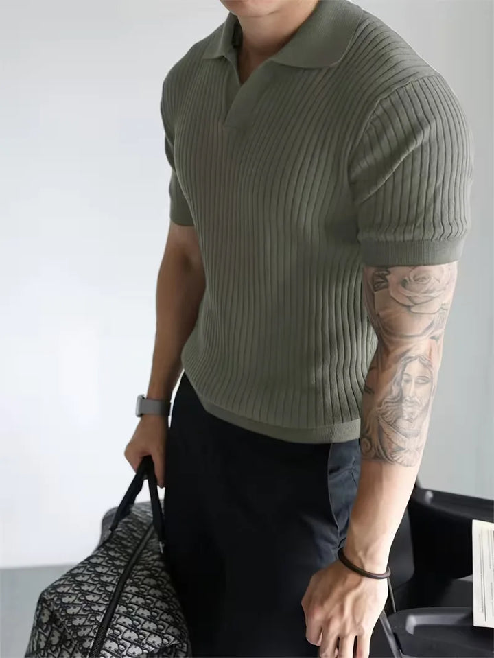 Lente en zomer mode item gebreide heren polo