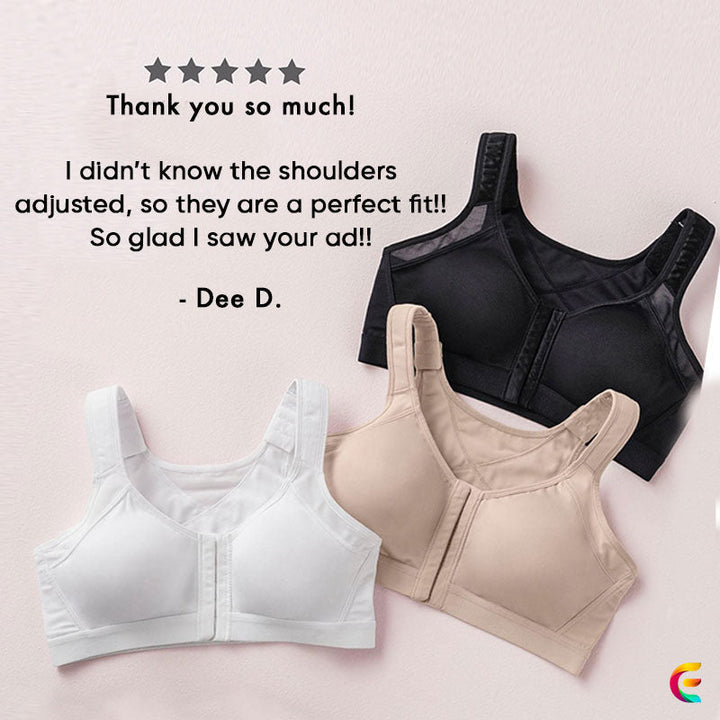 Ademende dames sport bh met ultiem comfort en verstelbare ondersteuning voor gym.
