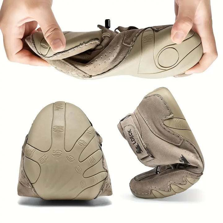 Hoymans heren robuuste wandelschoenen, waterdicht en ondersteunend voor lange tochten.