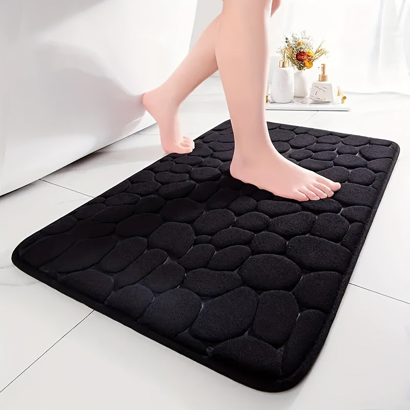 Ultrazachte antislip badmat voor comfort en veiligheid. Absorberende polyester vloermat houdt badkamer droog, huisdecoratie.