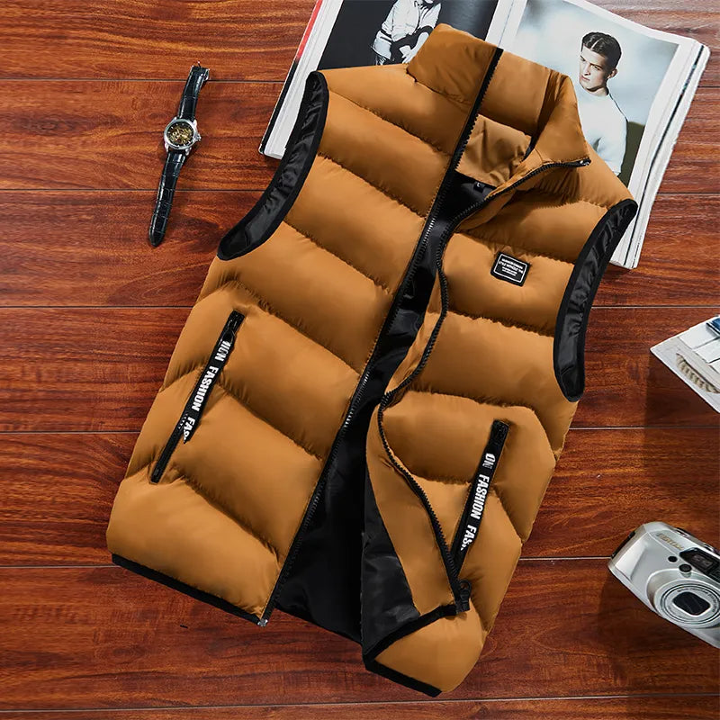 Warme heren bodywarmer Sammy Jackson, ideaal voor casual winterkleding en plus size.