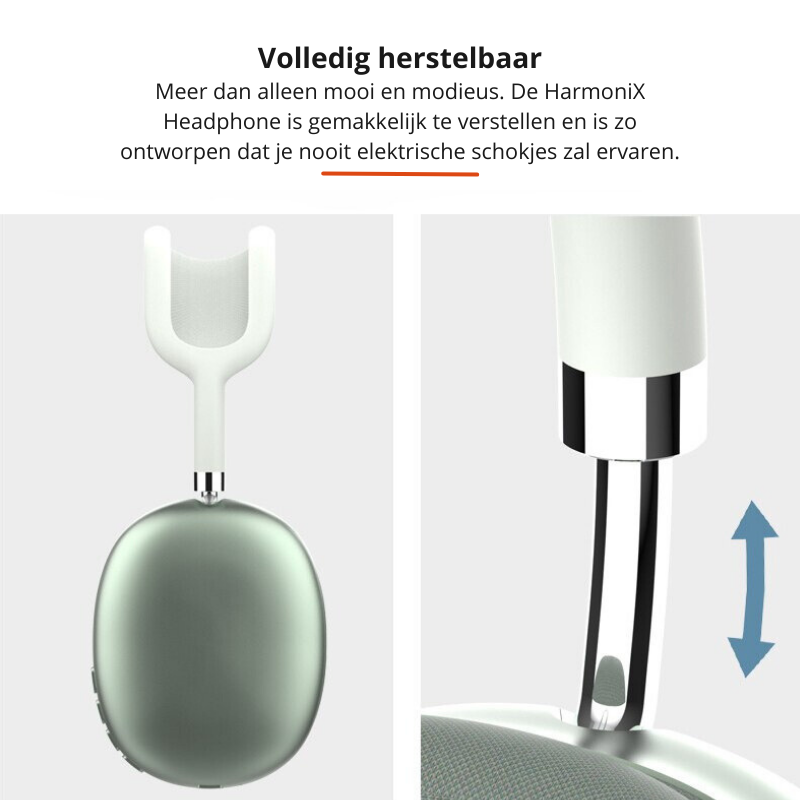 Draadloze koptelefoon met zachte oorkussens voor optimaal comfort