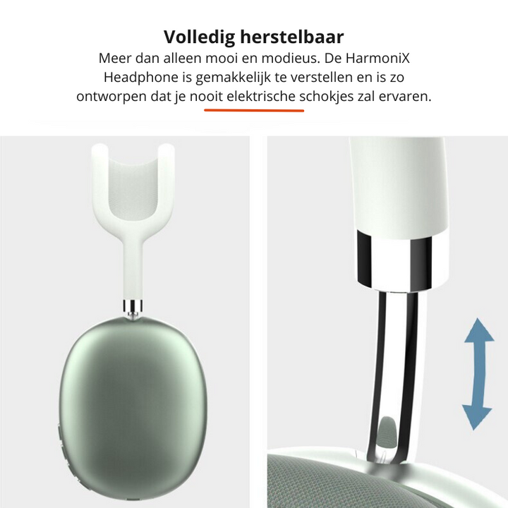 Draadloze koptelefoon met zachte oorkussens voor optimaal comfort