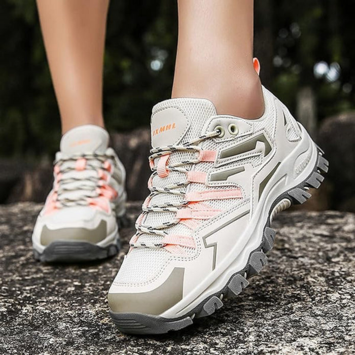 Fawn stevige dames wandelschoenen voor outdoor avonturen in bruin