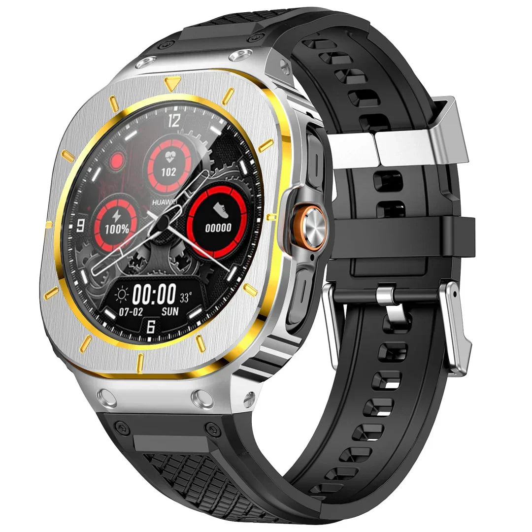 Rugged Roestvrijstalen Behuizingsset voor Samsung Galaxy Watch Ultra