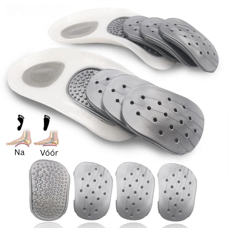 OrthoStep inlegzolen speciaal ontworpen voor platvoeten, bieden voetboogondersteuning en verbeteren comfort.