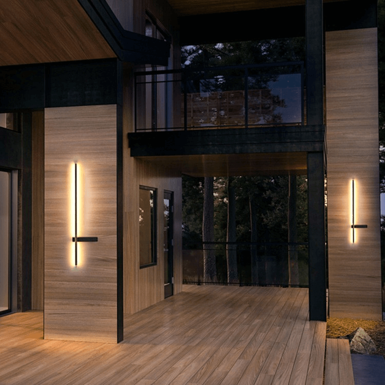 Moderne Buitenzuil LED Wandlamp