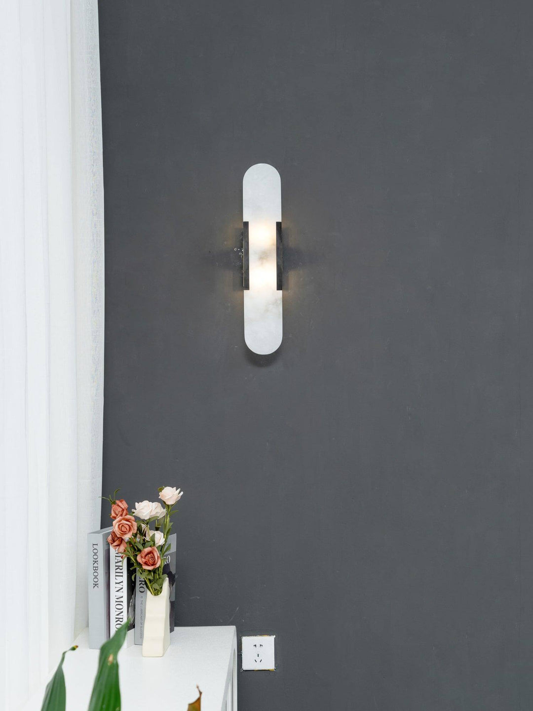 Moderne Wandlamp - Albast & Metaal