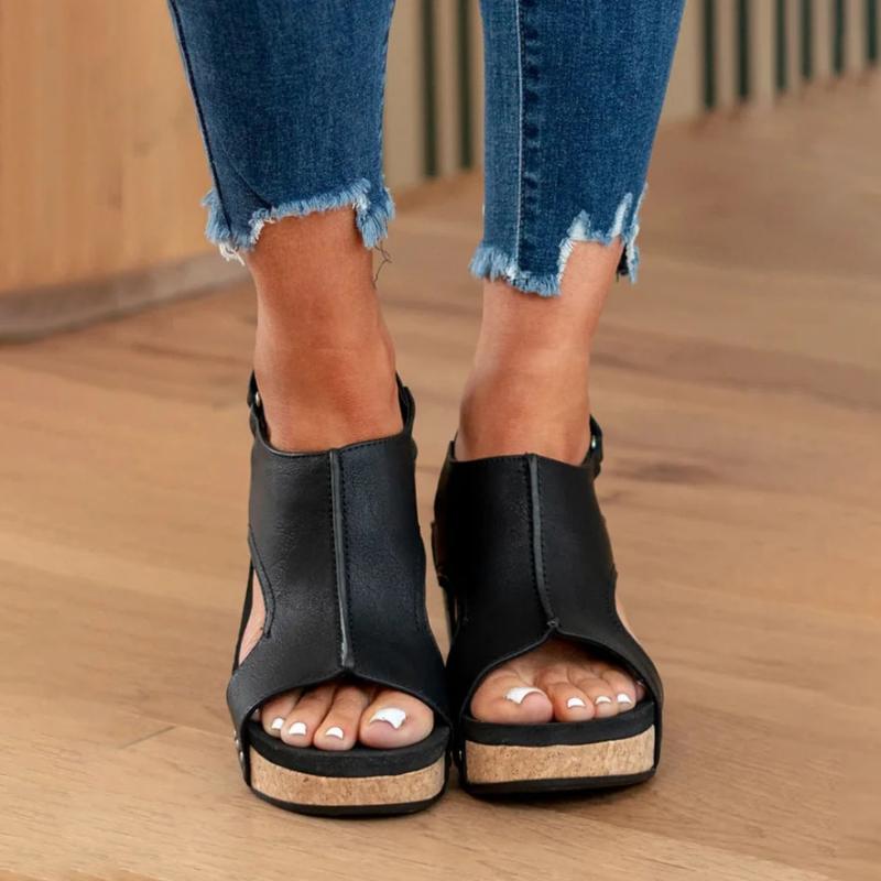 Dames sandalen met geavanceerde boog- en hielondersteuning, orthopedisch ontworpen voor gezonde en comfortabele voeten.