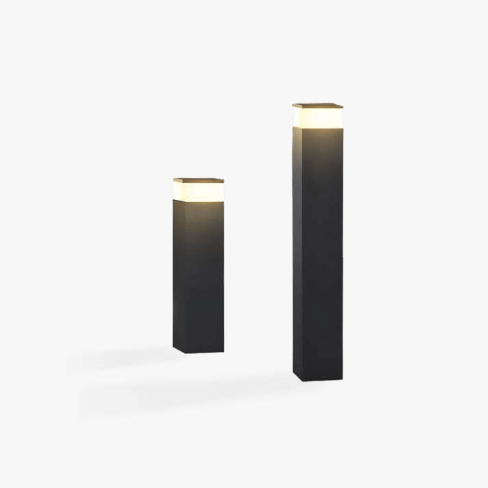 LED Buitenlamp - Rechthoekig Metaal Design