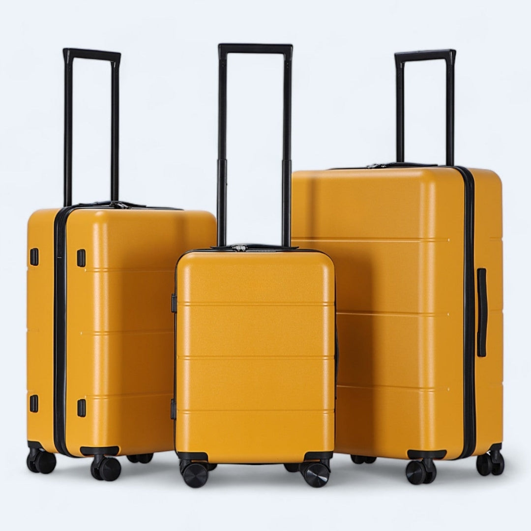 Hardcase 3-delige bagageset met wielen, robuust en flexibel voor elke bestemming.