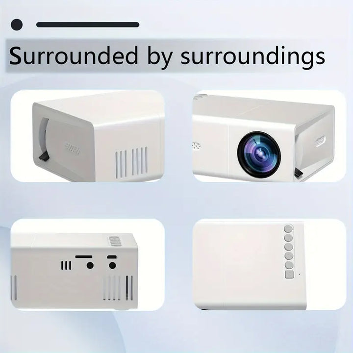 Draagbare HD 720P mini projector voor thuisbioscoop en media